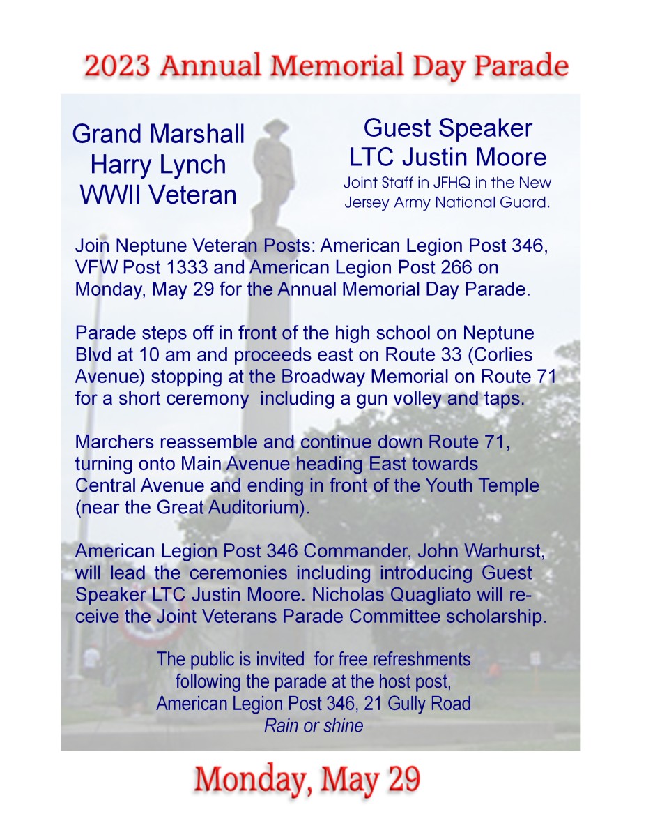 Memorial Day Parade Neptune Township